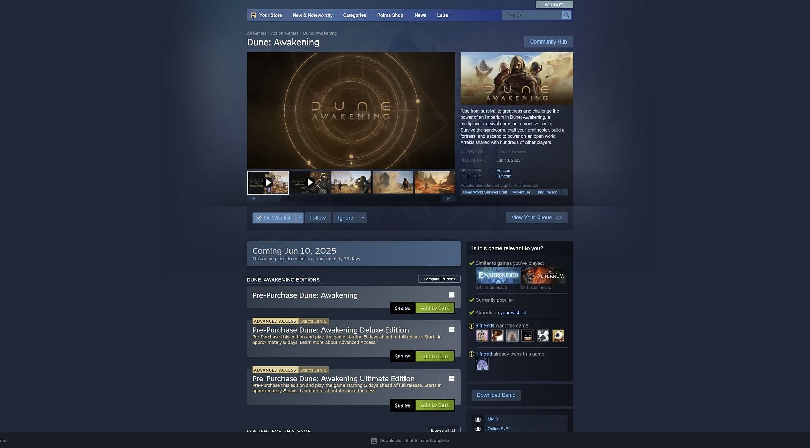 Choose your version of Dune (Image via Funcom)